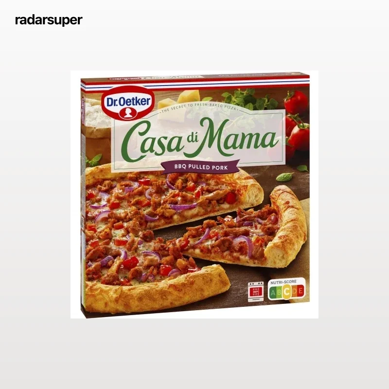 Pizza de bbq pulled pork Casa di Mama Dr. Oetker 405 g.