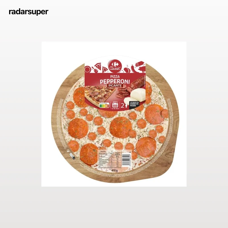 Pizza de pepperoni Carrefour Classic' 410 g.