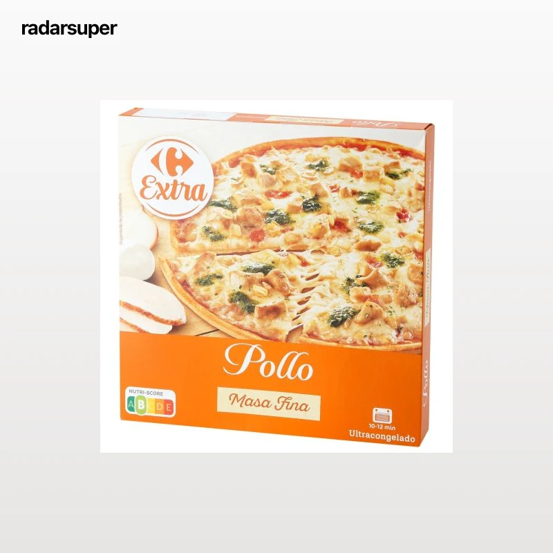 Pizza de pollo Carrefour 335 g.