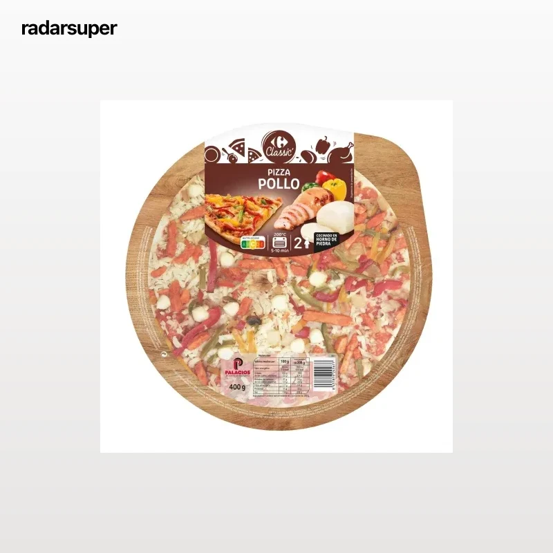 Pizza de pollo Carrefour Classic' 400 g.