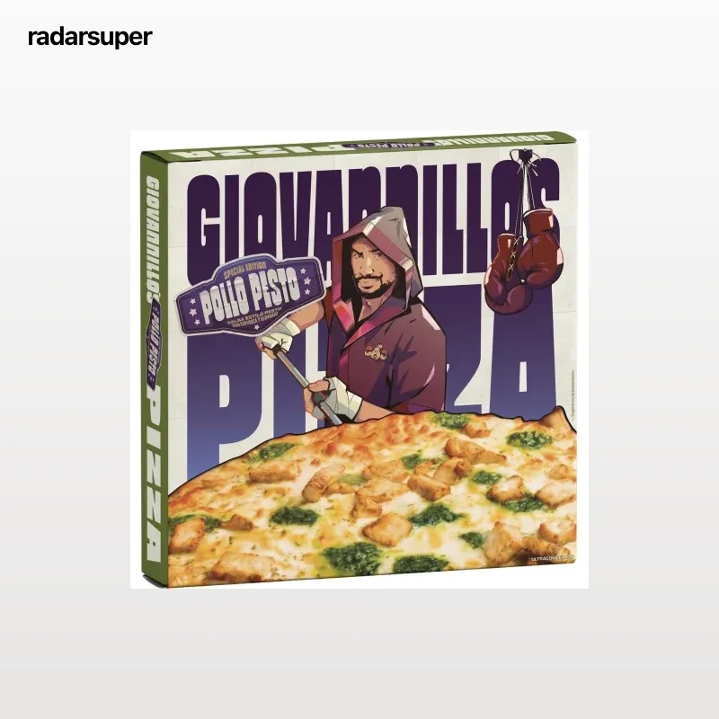 Pizza de pollo con pesto Giovanillos Pizza 448 g.