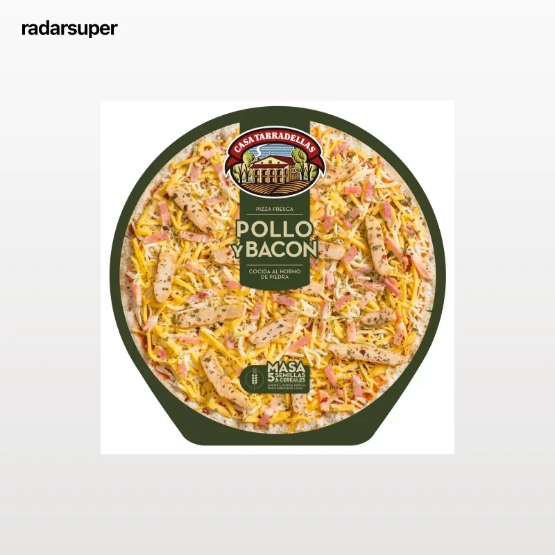 Pizza de pollo y bacón Casa Tarradellas 410 g.