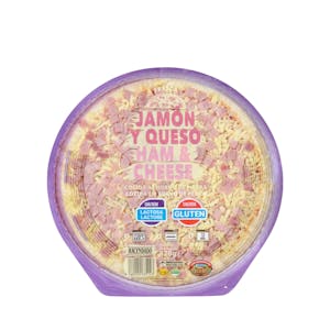 Pizza jamón y queso sin gluten y sin lactosa