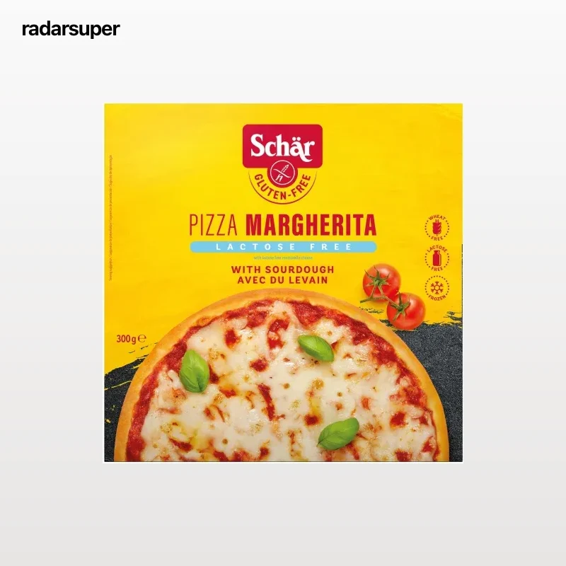 Pizza margarita Schär sin gluten sin lactosa 300 g.