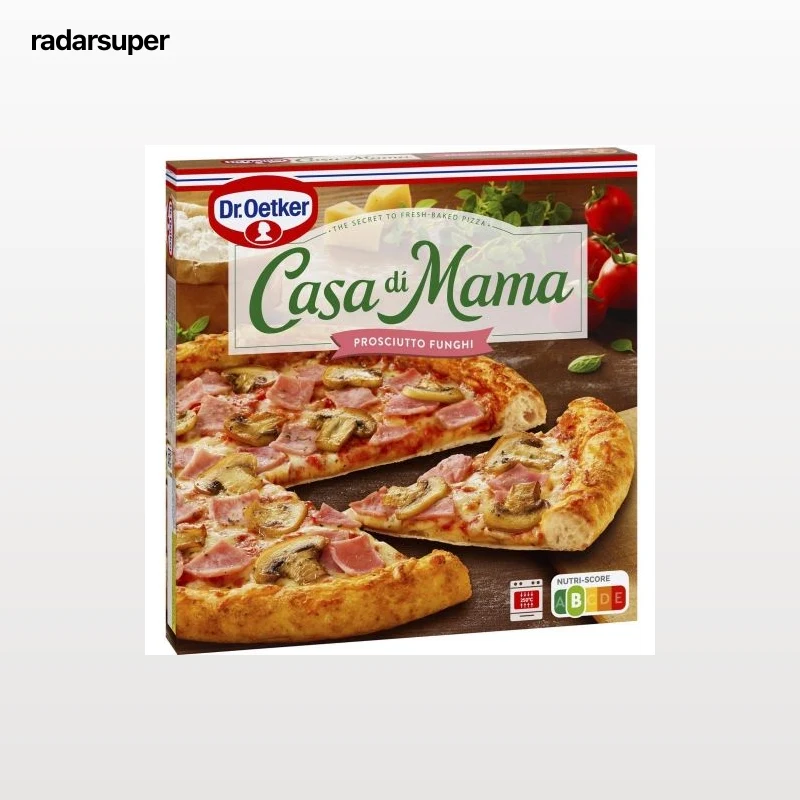 Pizza prosciutto funghi Casa di Mama Dr. Oetker 405 g.