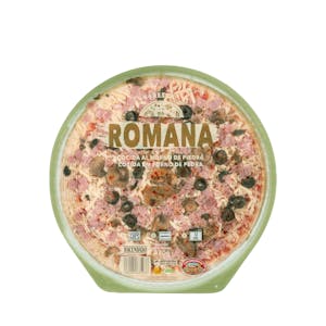Pizza romana Hacendado con champiñones salteados