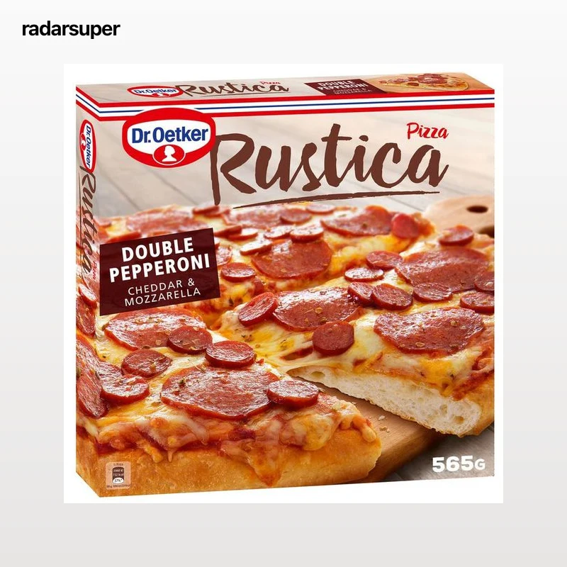 Pizza rústica Dr Oetker doble pepperoni 565g