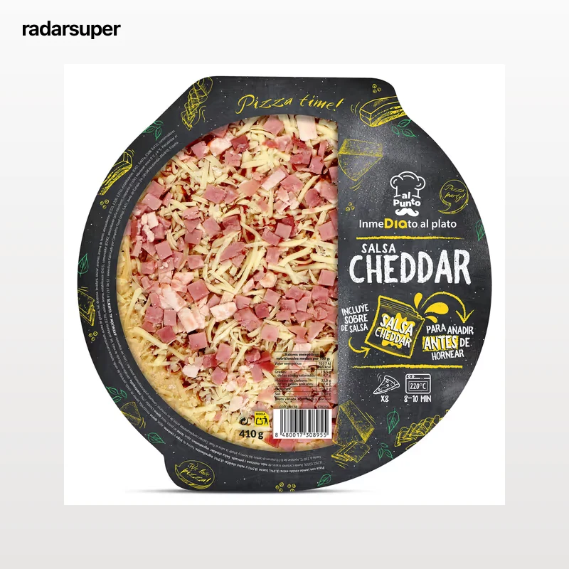 Pizza con salsa cheddar Dia Al Punto 410 g