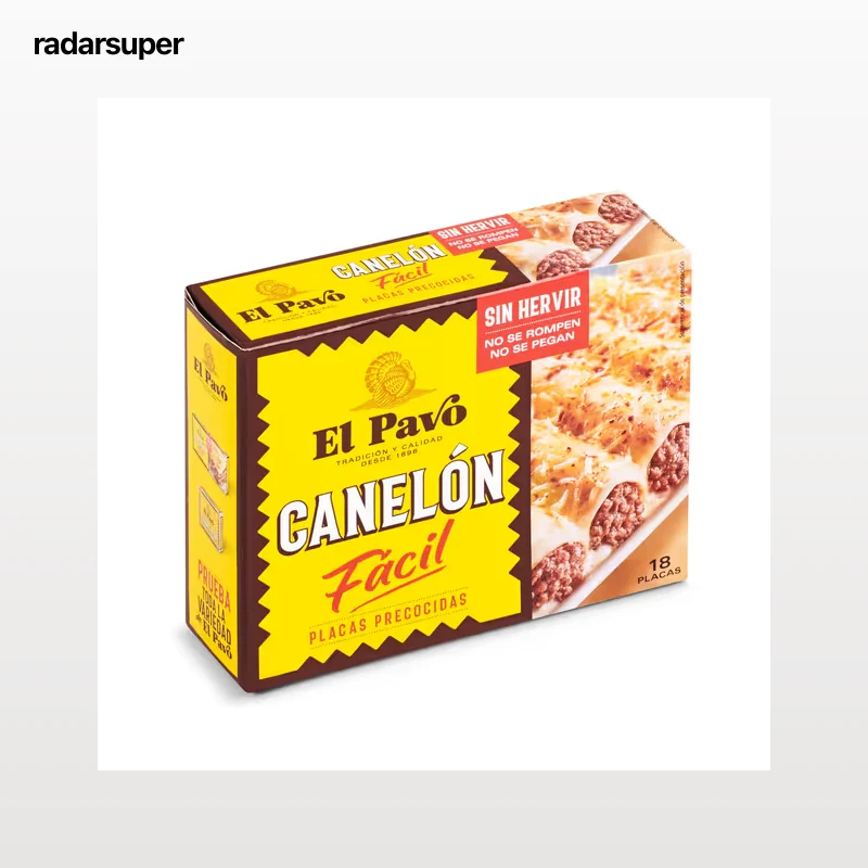Placas para canelones precocidas El pavo 125 g