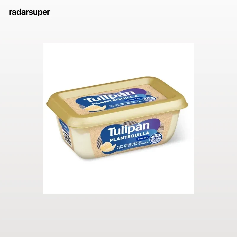 Plantequilla con sal para untar Tulipan 200 g.