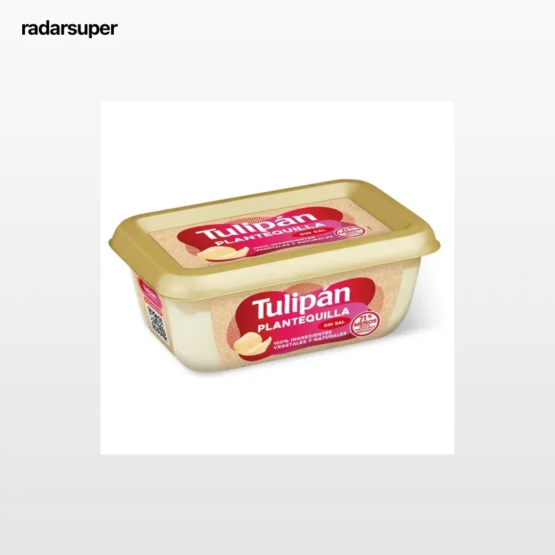 Plantequilla sin sal para untar Tulipan 200 g.
