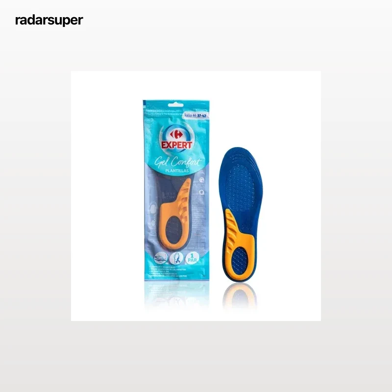 Plantillas de gel confortables talla M 37-42 Carrefour Expert 1 par.