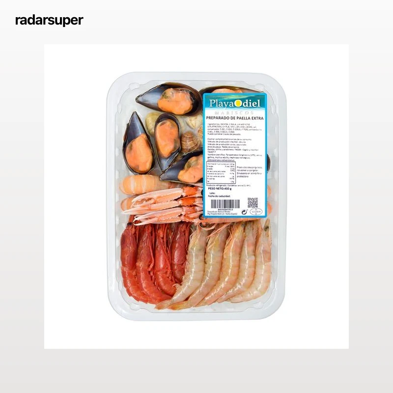 PLAYA ODIEL Preparado paella extra (Cigalas y carabineros) 450 g.