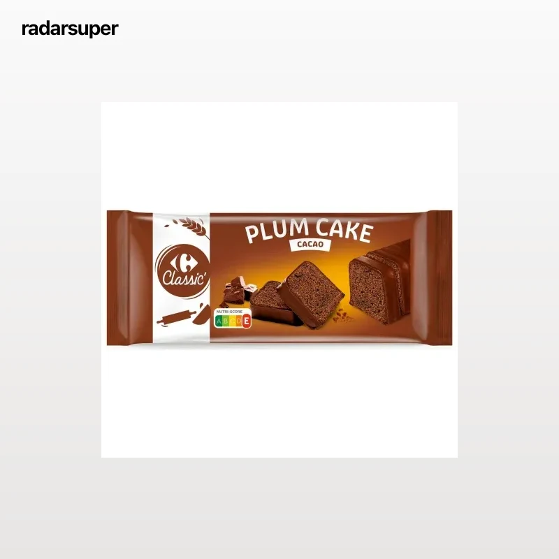 Plum cake de chocolate Carrefour Classic 400 g.