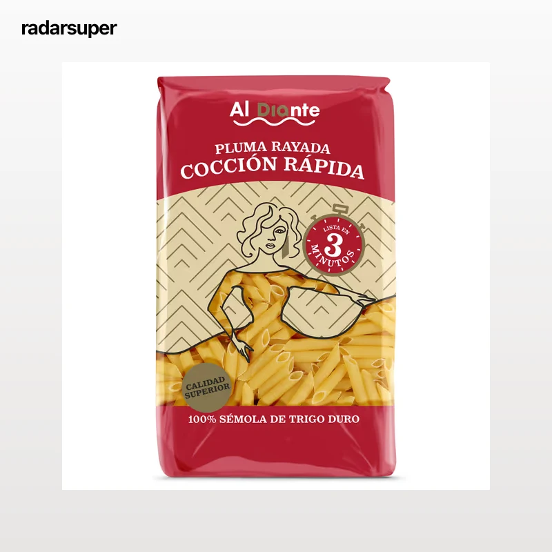Plumas rayadas cocción rápida Dia Al Diante 500 g