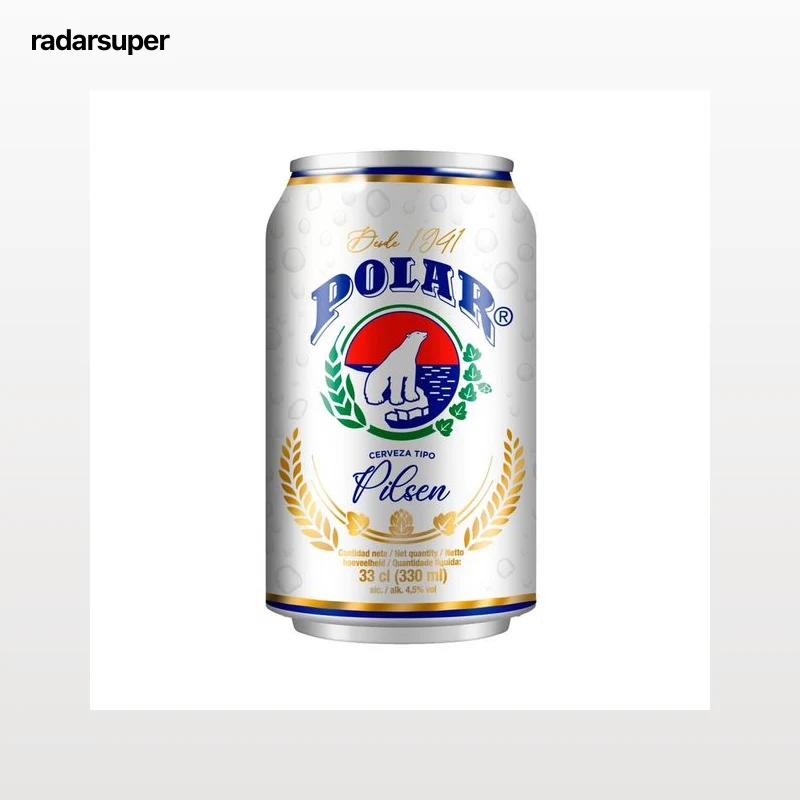 POLAR Cerveza pilsen lata 33 cl.