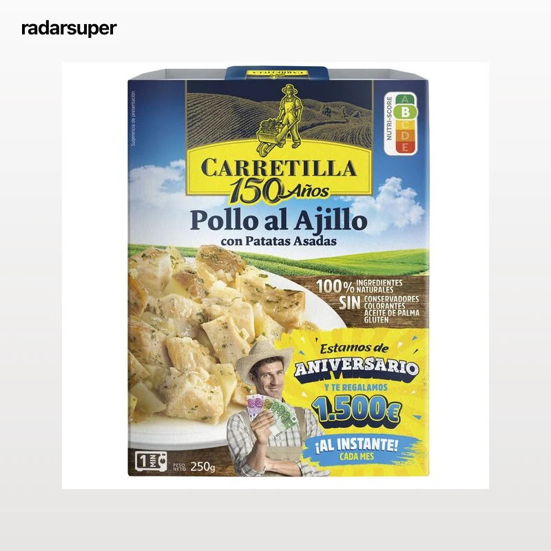 Pollo al ajillo con patatas Carretilla 250g