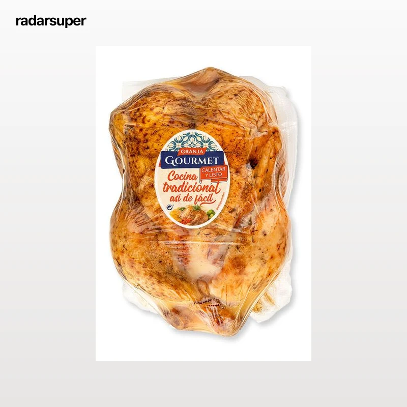Pollo asado entero Granja Gourmet aprox 1,1kg