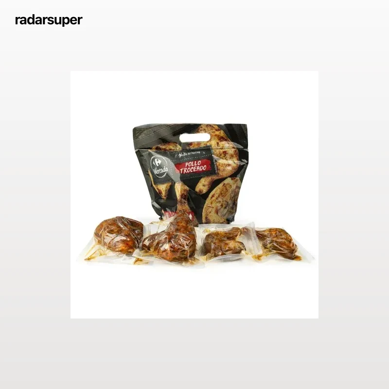 Pollo asado troceado El Mercado 1,3 kg aprox