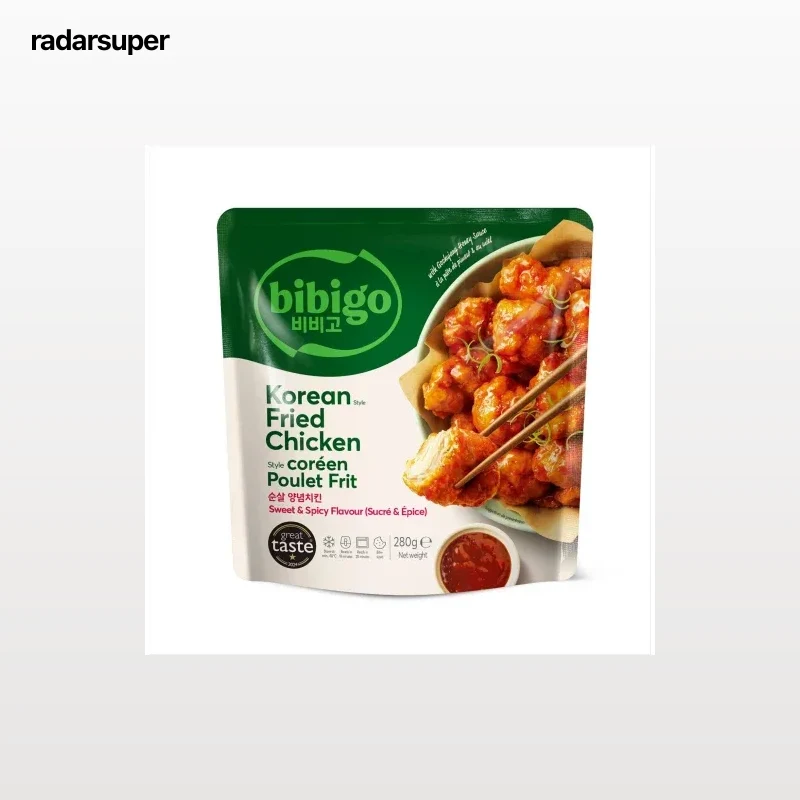 Pollo frito Coreani con salsa Sweet & Spicy Bibigo 280 g.