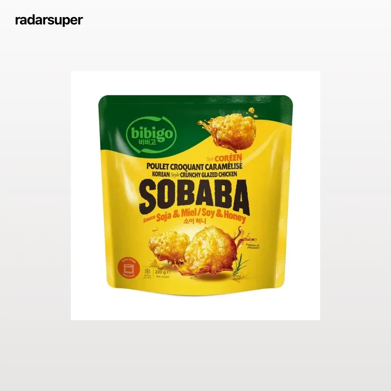 Pollo frito Coreano con glaseado de soja y miel Bibigo 220 g.