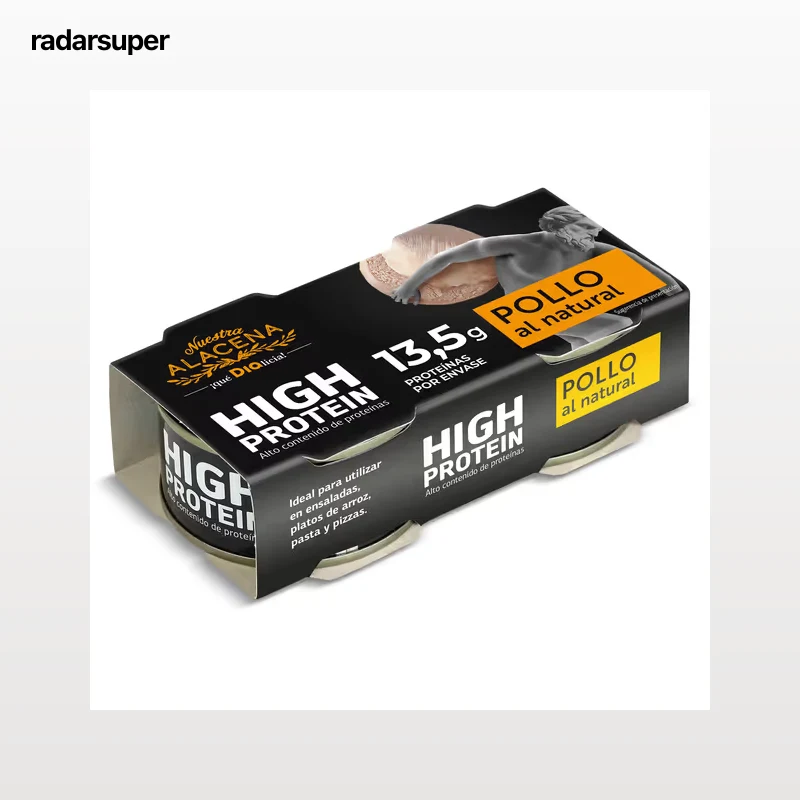 Pollo al natural alto en proteínas Dia Nuestra Alacena 2 x 52 g