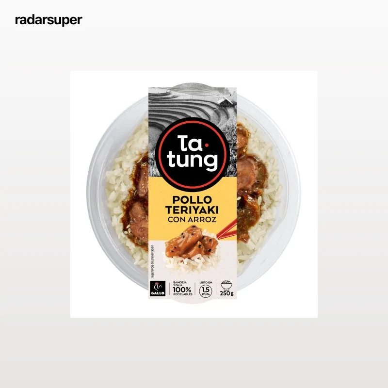 Pollo teriyaki con arroz Ta-Tung 250 g.