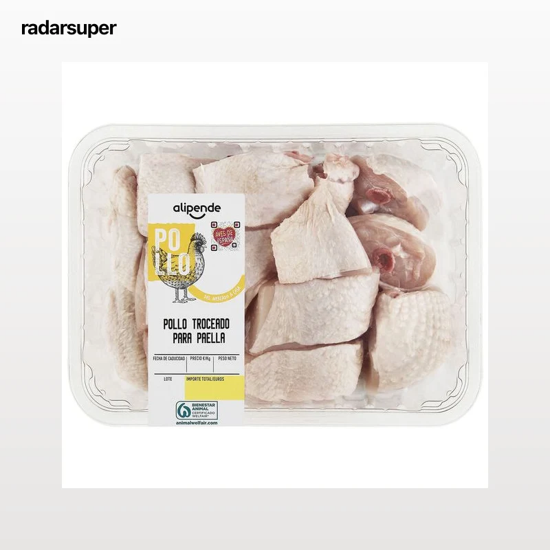 Pollo troceado para paella Alipende bandeja 900g aproximadamente