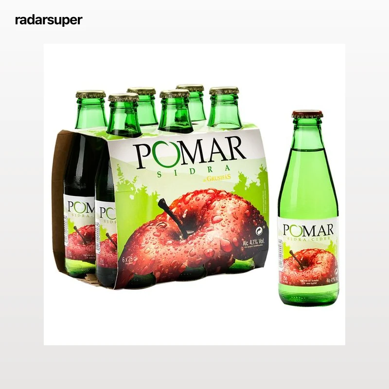 POMAR Sidra natura espumosa botella 6 x 25 cl.