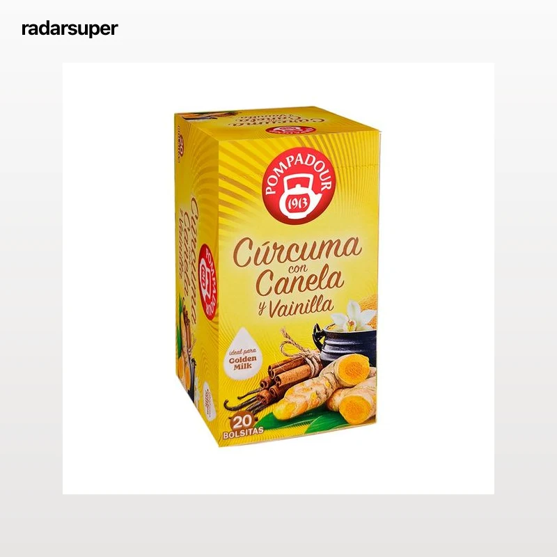 POMPADOUR Infusión de cúrcuma, canela y vainilla 35 g.