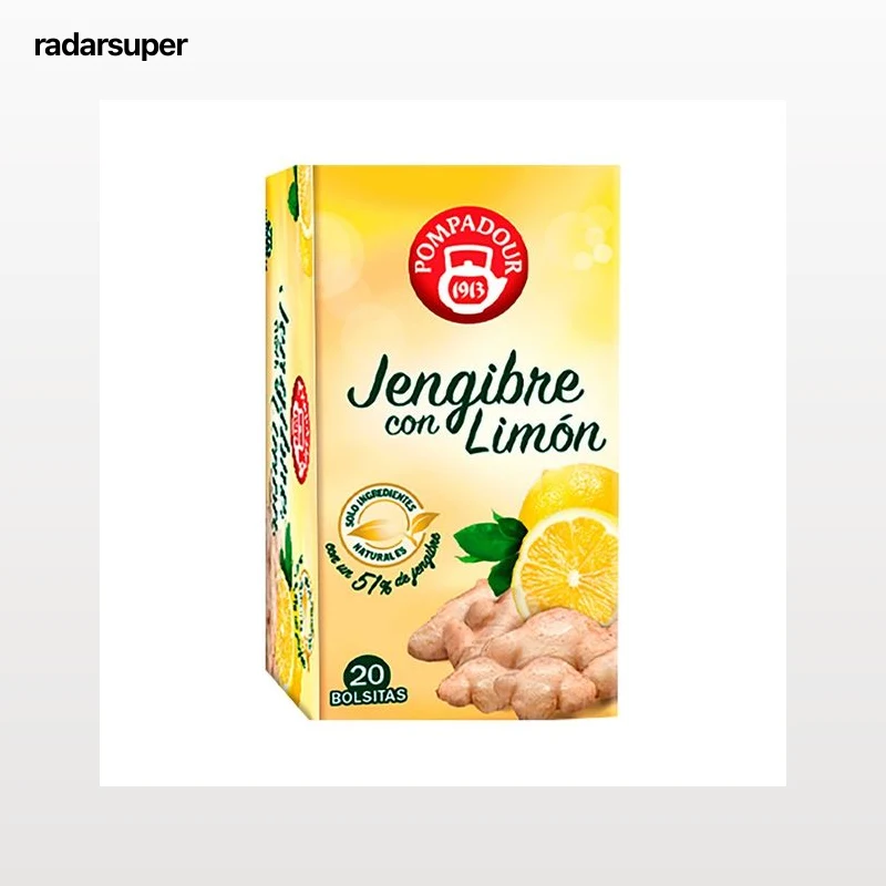 POMPADOUR Infusión de jengibre con limón 20 uds.