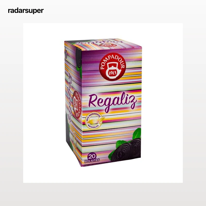 POMPADOUR Infusión de regaliz y menta 20 uds.