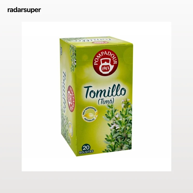 POMPADOUR Infusión de tomillo 20 uds 30 g,