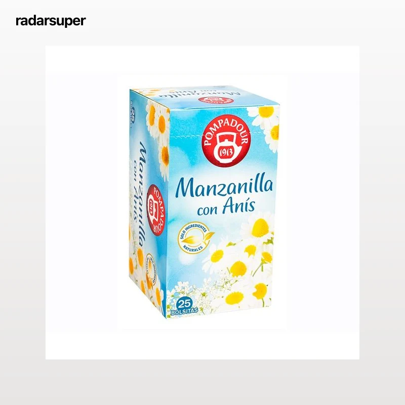 POMPADOUR Manzanilla con anís 25 uds 33 g.