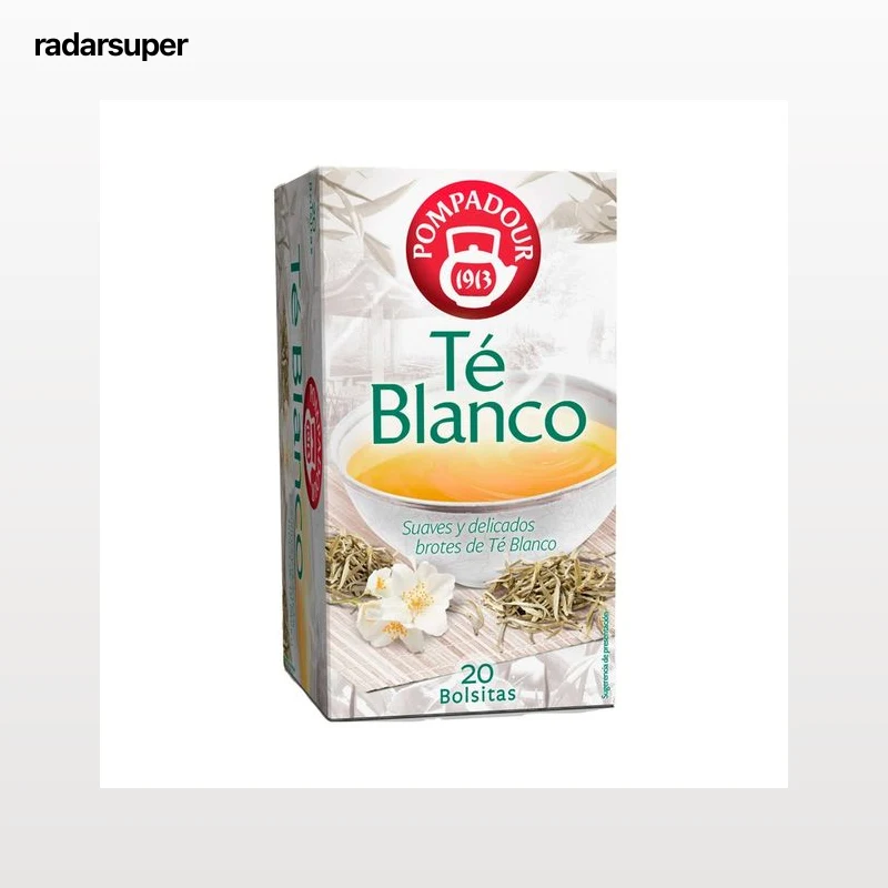 POMPADOUR Té blanco caja de 20 uds. 25 g.