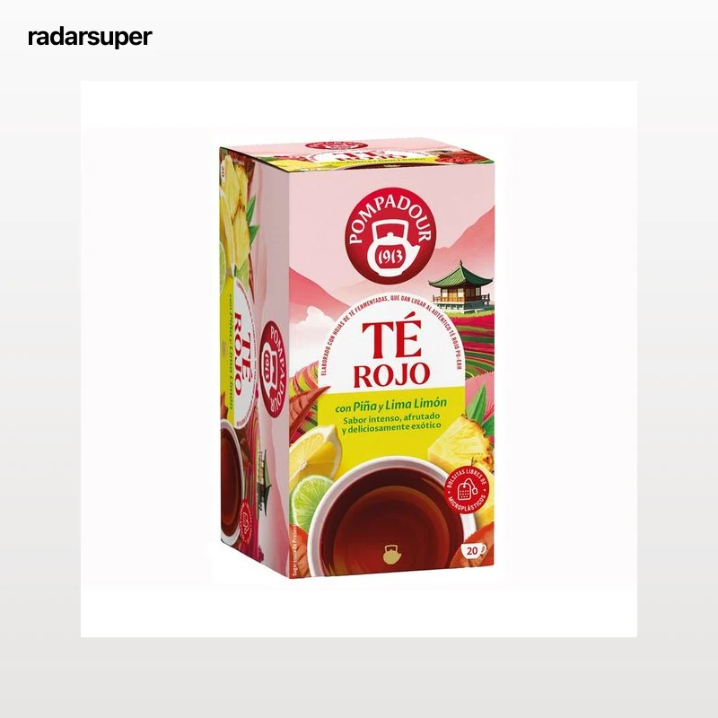 POMPADOUR Té rojo con piña y lima 20 uds. 35 g.