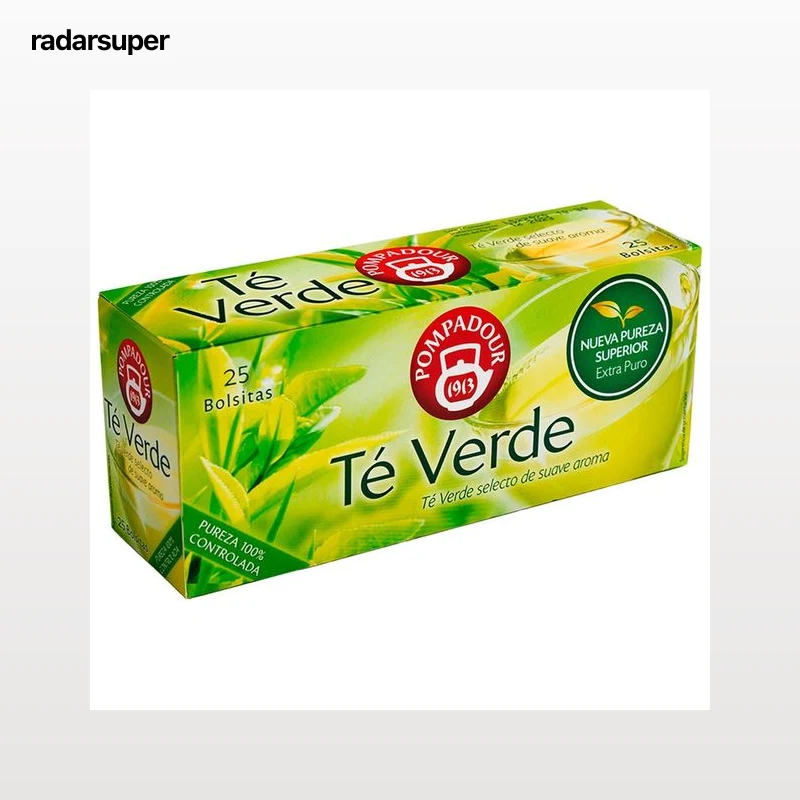 POMPADOUR Té verde 25 uds. 37,5 g,
