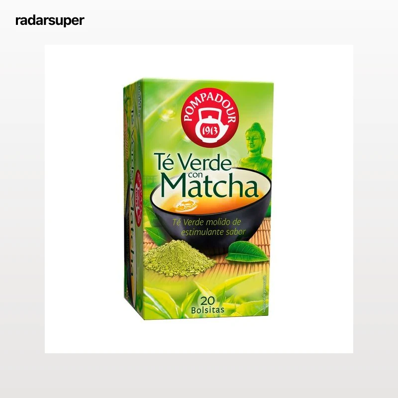 POMPADOUR Té verde con Matcha, 20 uds..35 g.