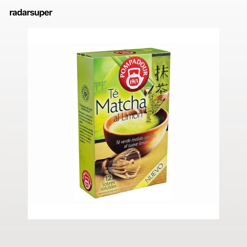 POMPADOUR Té verde matcha al limón soluble 12 uds. 36 g.