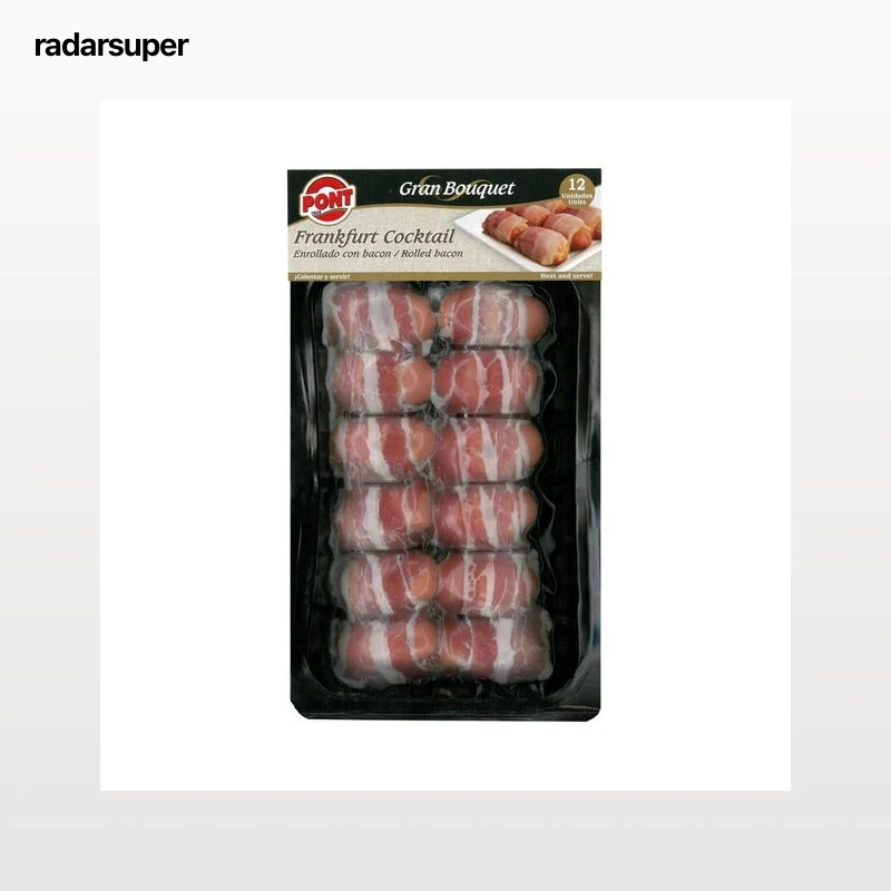 PONT Mini salchichas tipo Frankfurt envueltas en bacon PONT Gran bouquet 12 uds.
