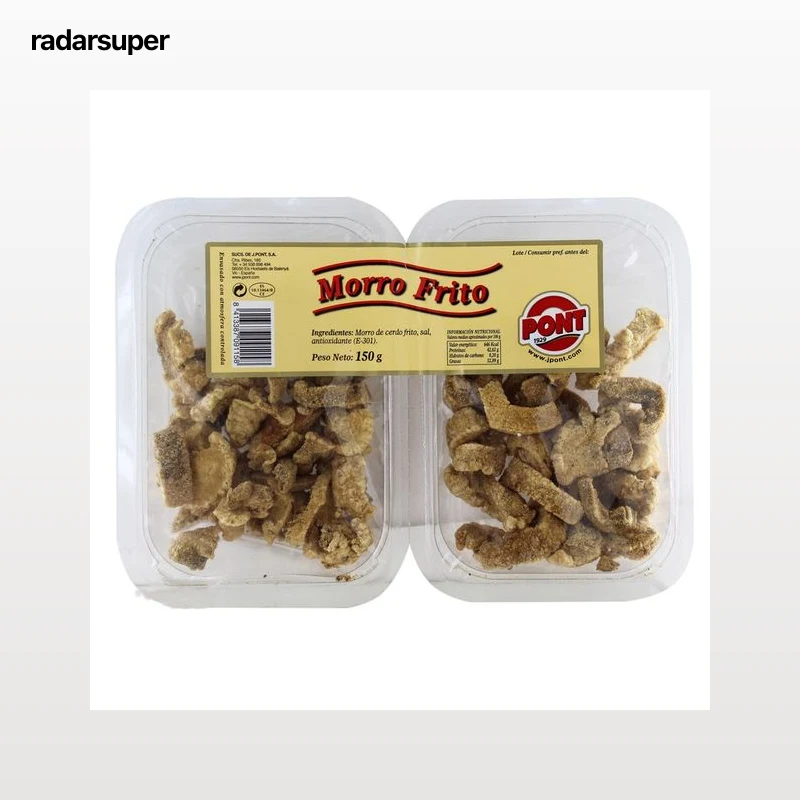 PONT Morro de cerdo frito 150 g.