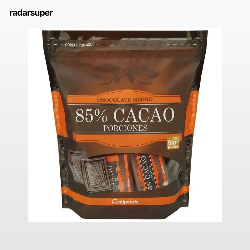Porciones de chocolate negro 85% Alipende 200g