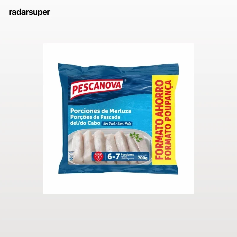 Porciones de merluza del Cabo Pescanova 700 g.