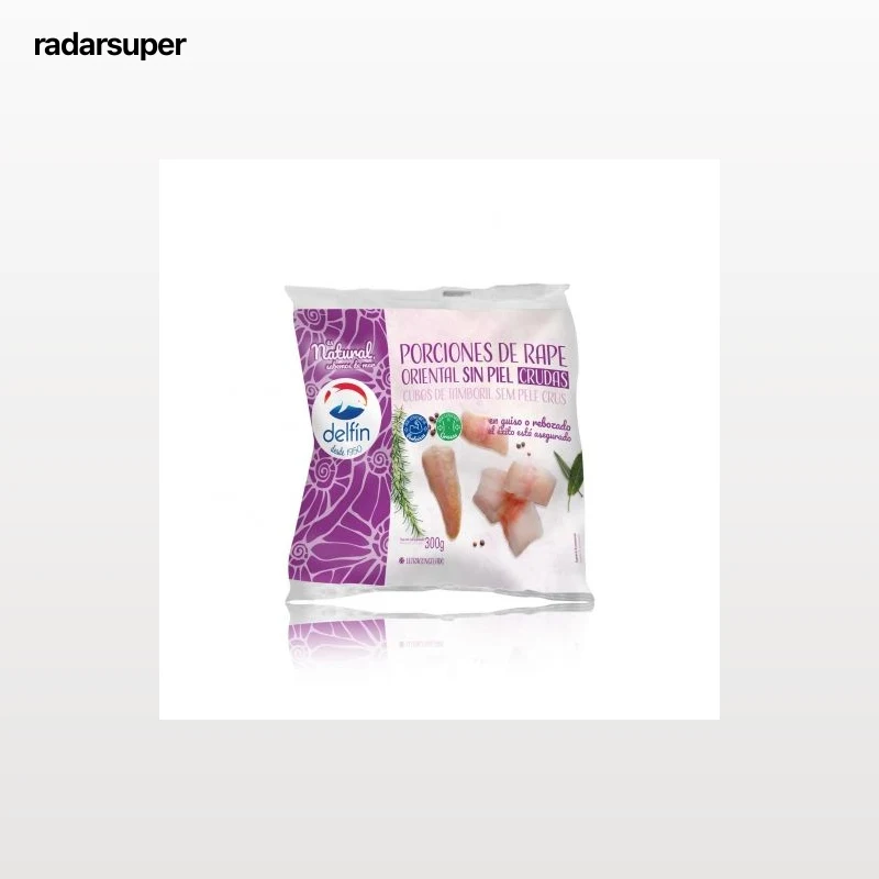 Porciones de rape sin piel crudas Delfín 300 g.