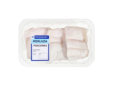 Porciones de merluza