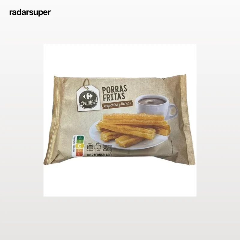 Porras fritas congeladas Carrefour Original 250 g.