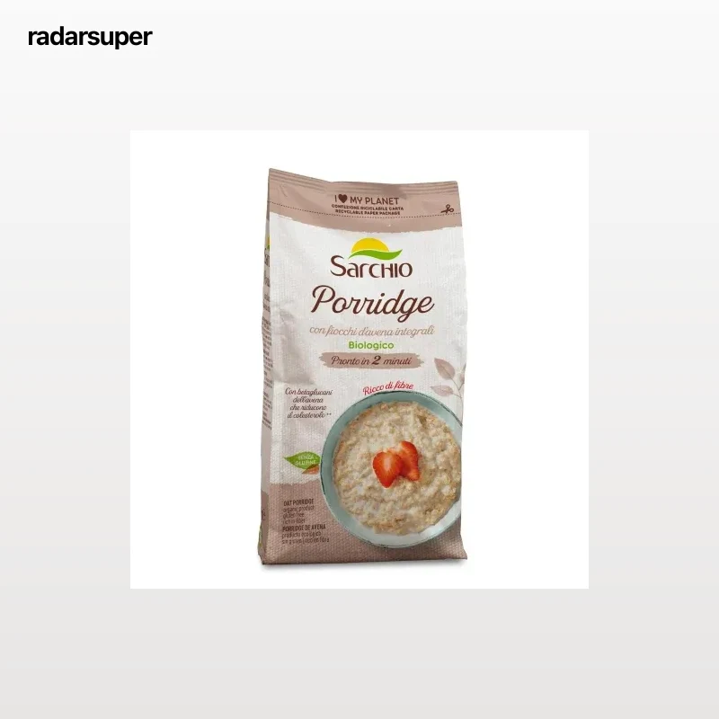 Porridge de avena ecológica Sarchio sin gluten 300 g.
