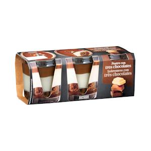Postre 3 chocolates Hacendado