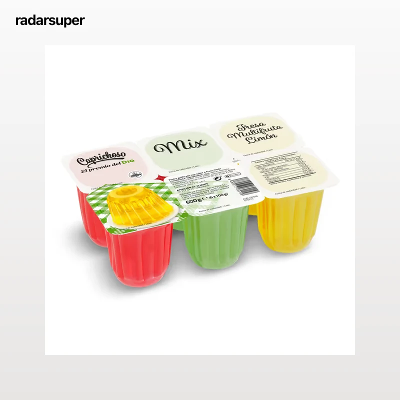 Postre gelificado de fresa, limón y multifruta Dia Caprichoso 6 x 100 g