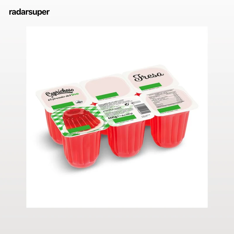 Postre gelificado de fresa Dia Caprichoso pack 6 x 100 g
